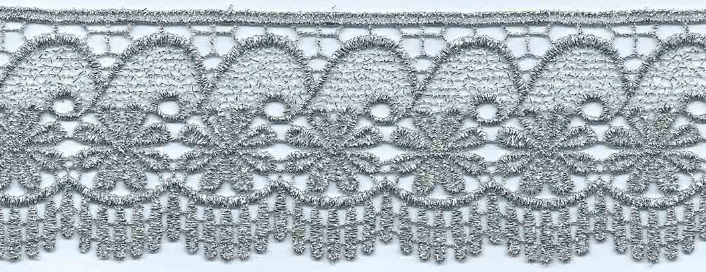 JAPAN MET CUT-LACE:6.25CM (15Y) (MT57-1183J) - SILVER