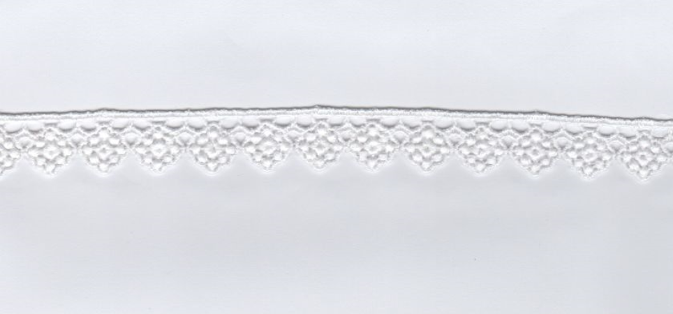 CH.LACE W/TEX::13.7MTR1.87CM (TX60-1046) - White