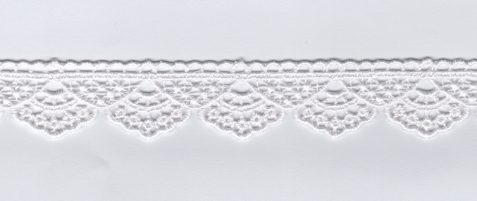 CH.CUT-LACE:13.7M:2.5CM (MA60-1051) - White