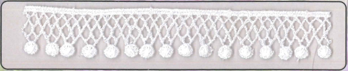 CH.CUT-LACE:13.7MTR:1.88CM (MA61-1025) - White