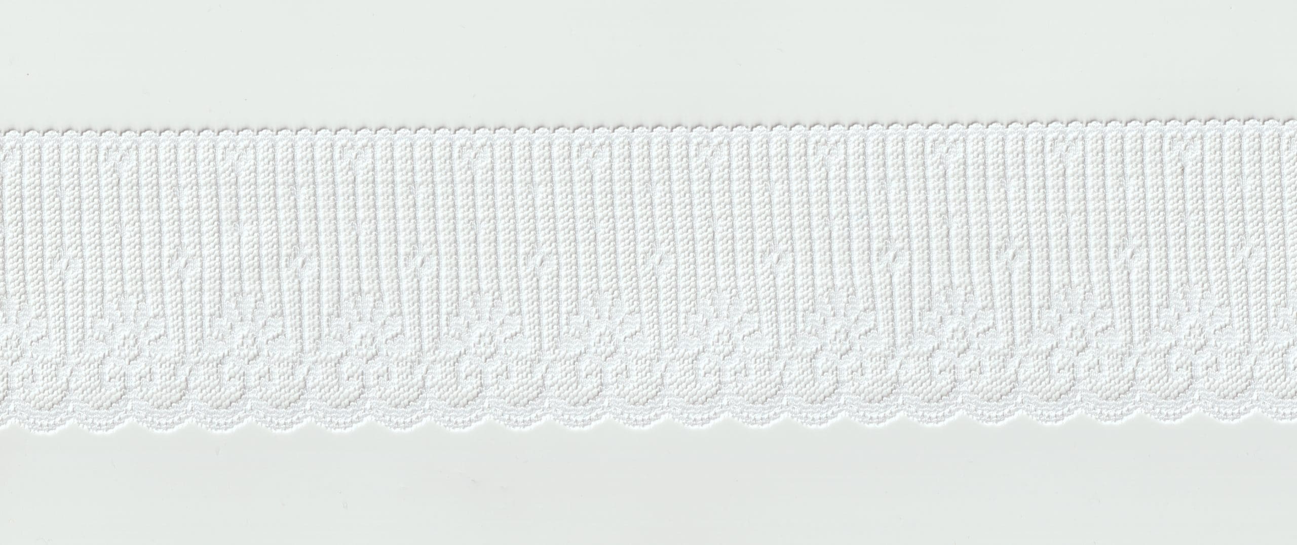 NYL RASCHEL LACE;72 YD:2.5″ (MWT017) - WHITE/NYLON