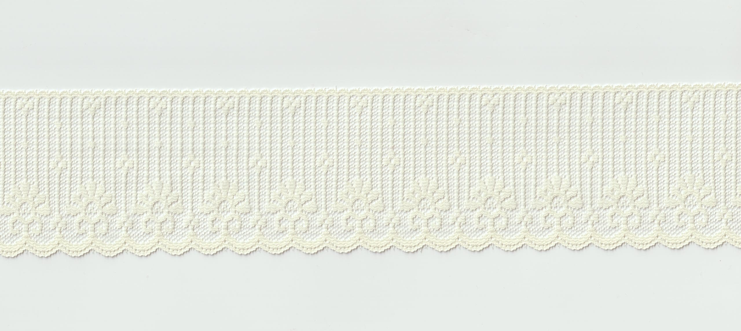 NYL RASCHEL LACE;72 YD:2.5″ (MWT017) - BEIGE/NYLON