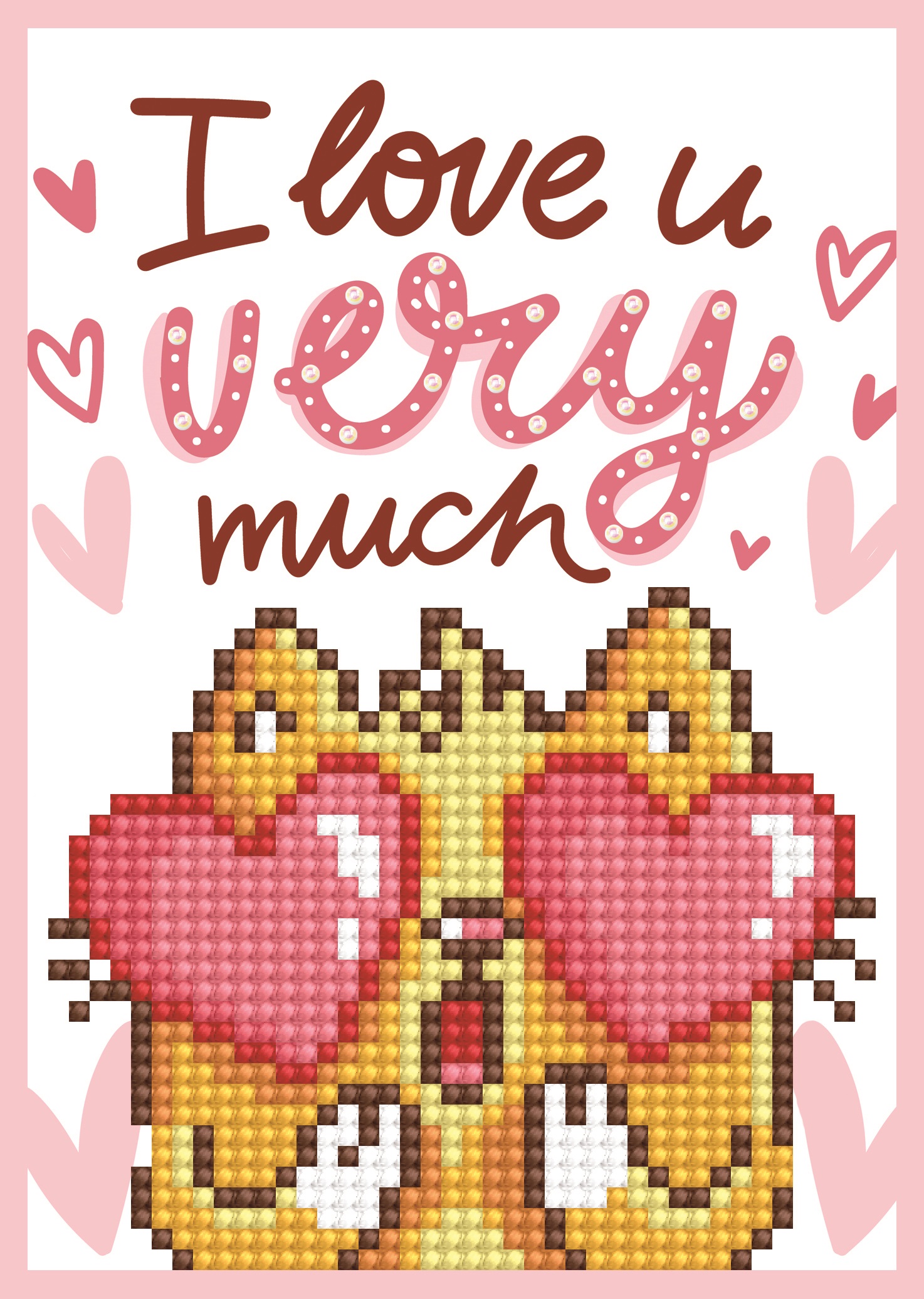 DDG.002 (DD GREETING CARD:I LOVE YOU)