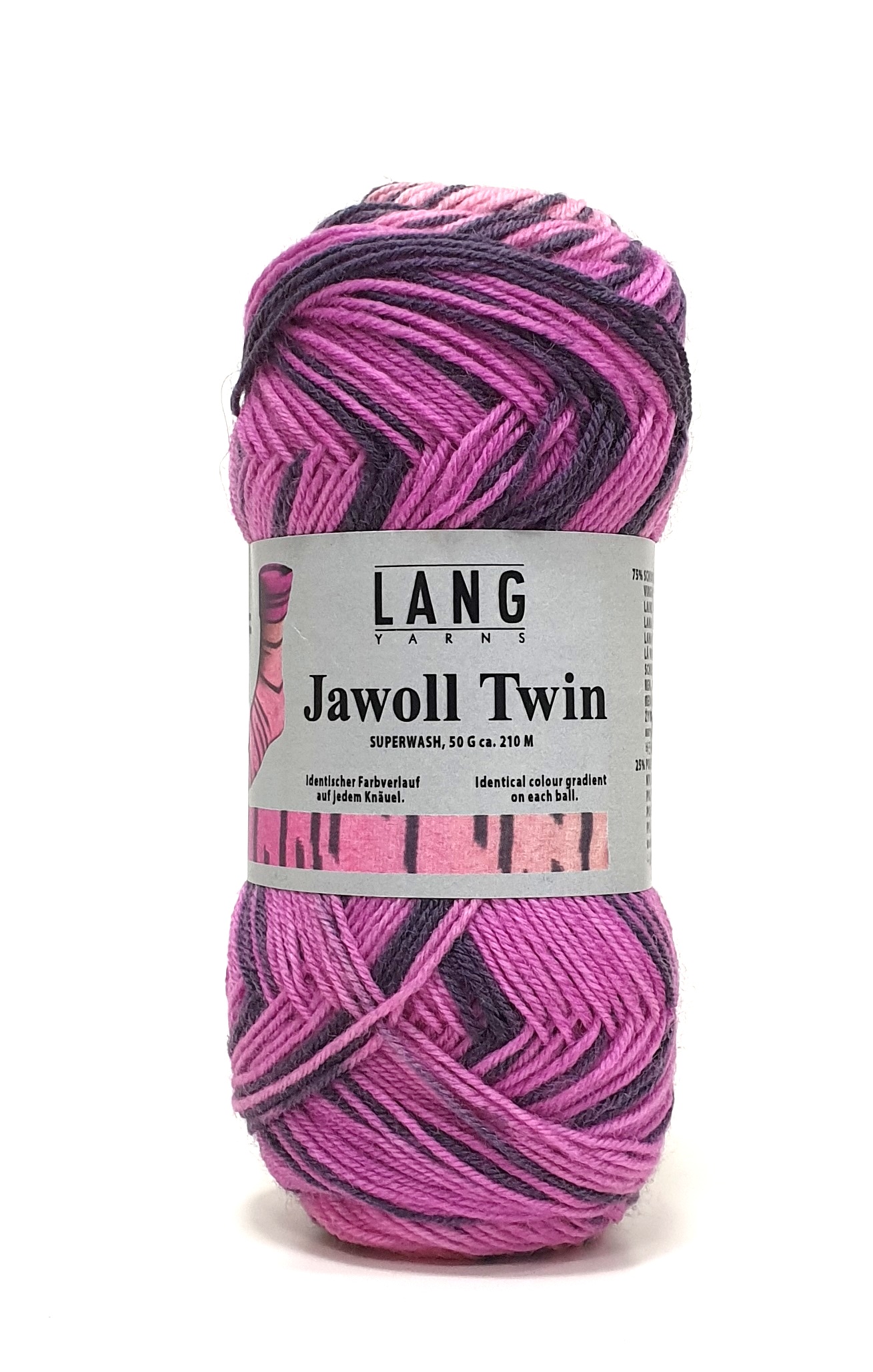 LANG/JAWOLL TWIN (WOOL/NYL YARN:50GRM) 1 LANG/JAWOLL TWIN (WOOL/NYL YARN:50GRM)