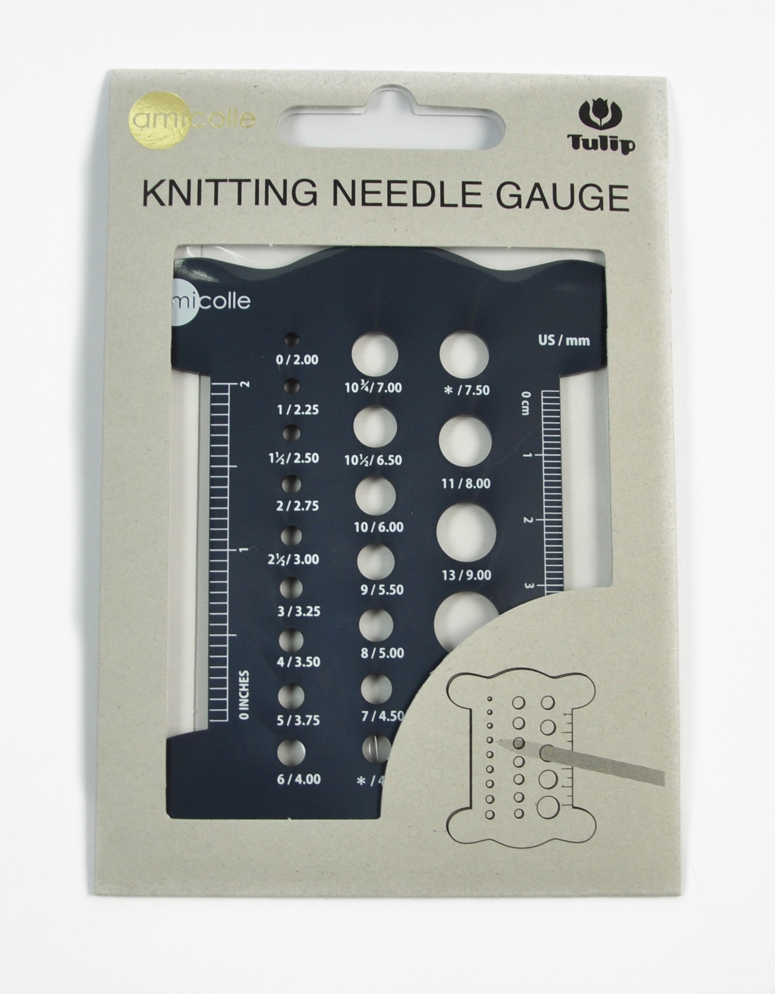 AC-053E (KNITTING NEEDLE GUAGE) 1 AC-053E (KNITTING NEEDLE GUAGE)