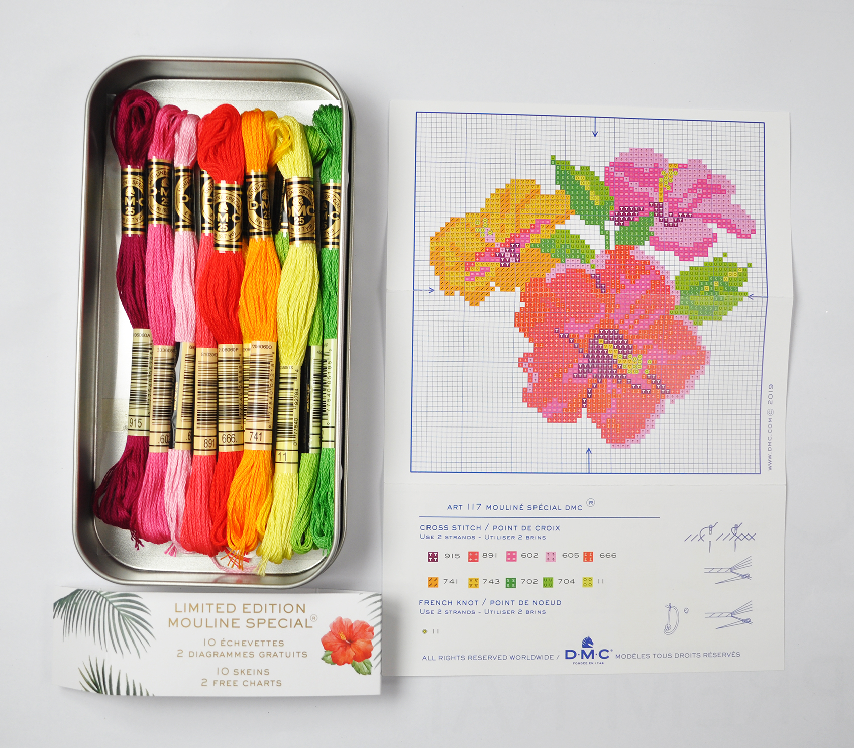 117ZG/L (FLORAL MOULINE:10SKEINS) 1 117ZG/L (FLORAL MOULINE:10SKEINS)