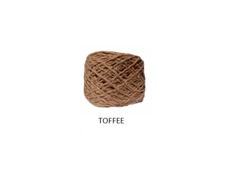 100% COT YARN:50GRx3BL (150G) (MOYA/CARESSE) - TOFFEE