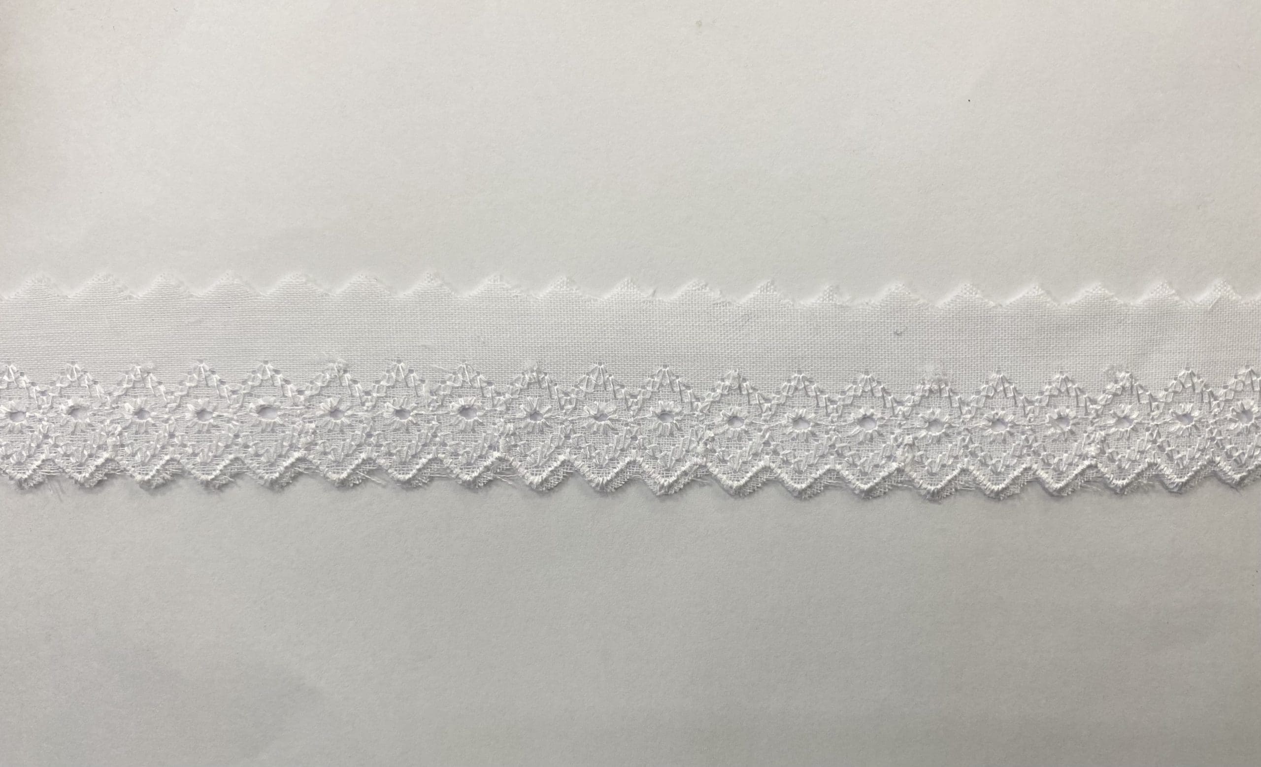 T/C CUTTING LACE:10PC:1″ (D-51-4036/15) - White