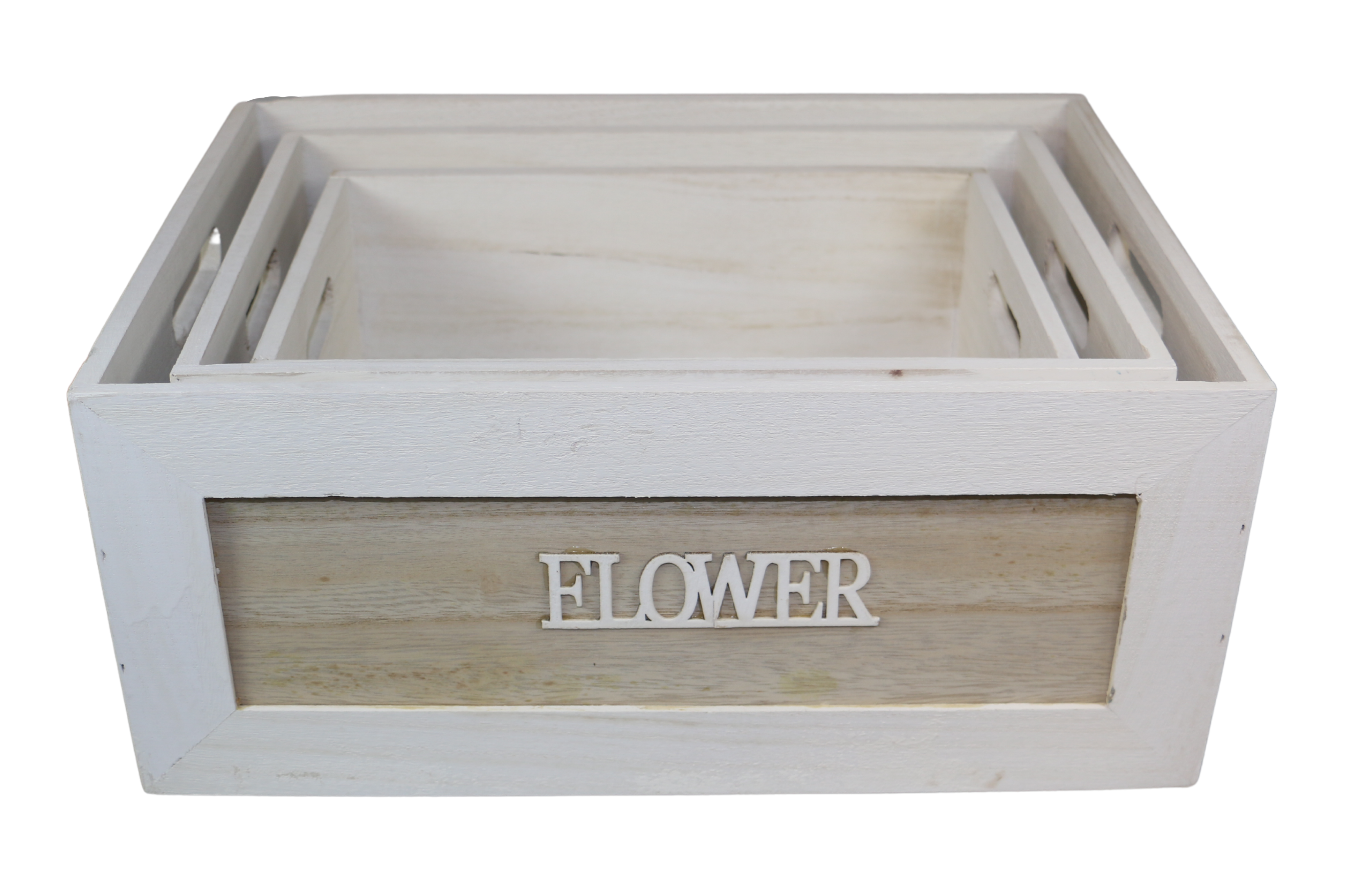 A-066 (WOOD FLOWER BASKET:S/3) 1 A-066 (WOOD FLOWER BASKET:S/3)