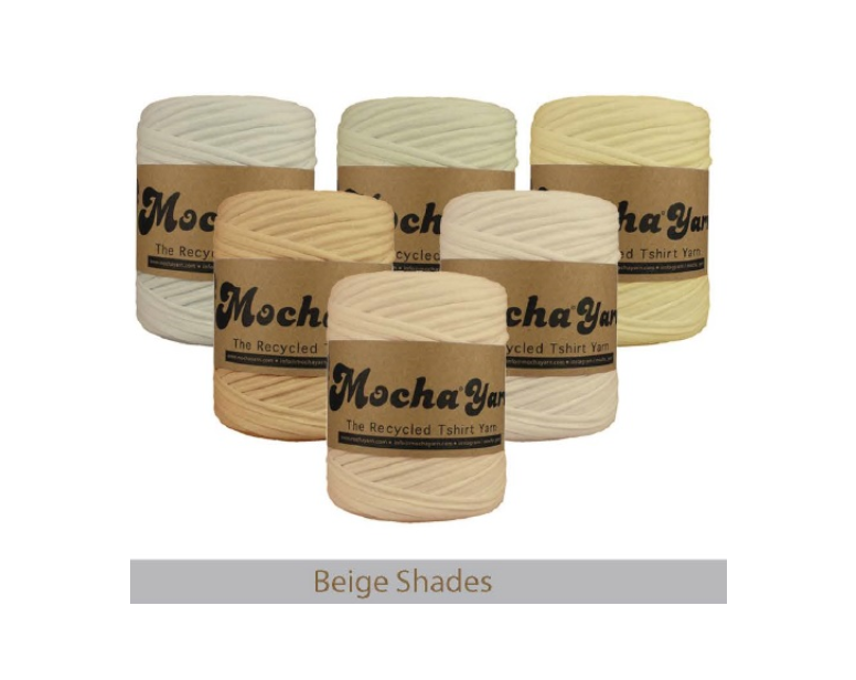 T-SHIRT YARN~120MTR (~700GRM) (MOCHA/T-SHIRT) - Beige