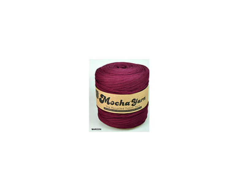 T-SHIRT YARN~120MTR (~700GRM) (MOCHA/T-SHIRT) - MAROON/MIX