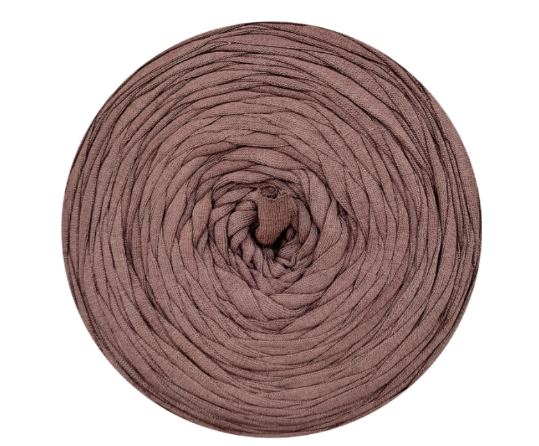 T-SHIRT YARN~120MTR (~700GRM) (MOCHA/T-SHIRT) - BROWN/MIX