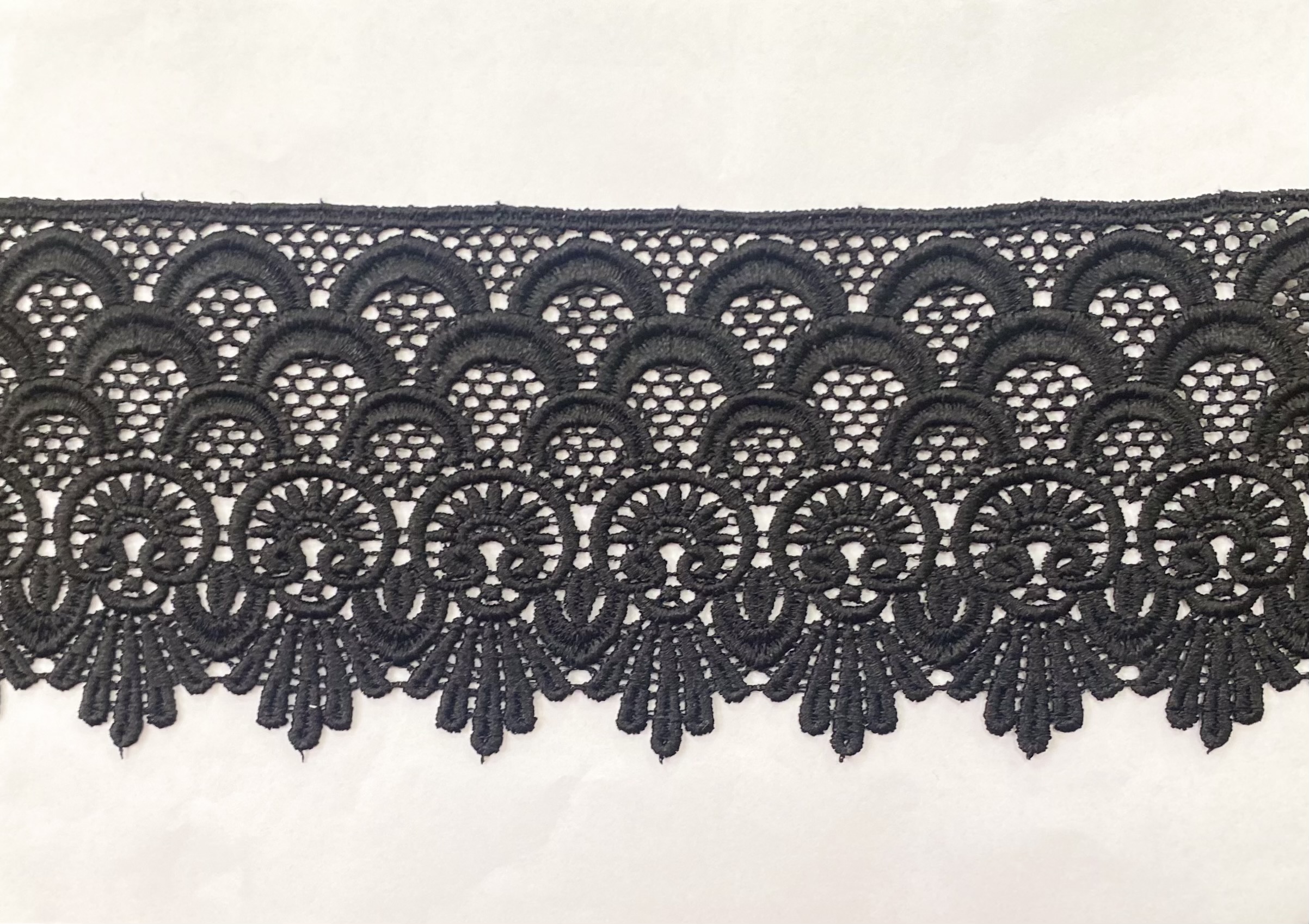 CHEM.LACE:15Y (13.7MTR)8.75CM) (MA1774) - Black