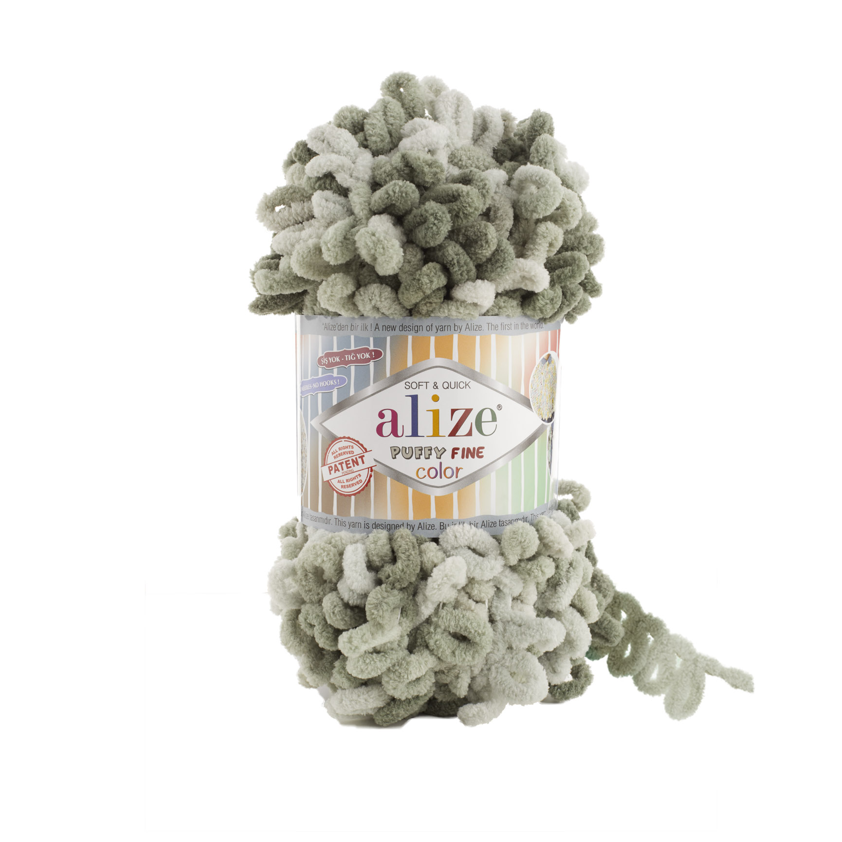 MICRO PL.YARN:5BLx100GR (500GM) (ALIZE/PUFFY FINE-C) - 6065