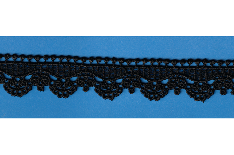 CHEM-CUT LACE:15Y:2.5CM (MA62-1014) - Black