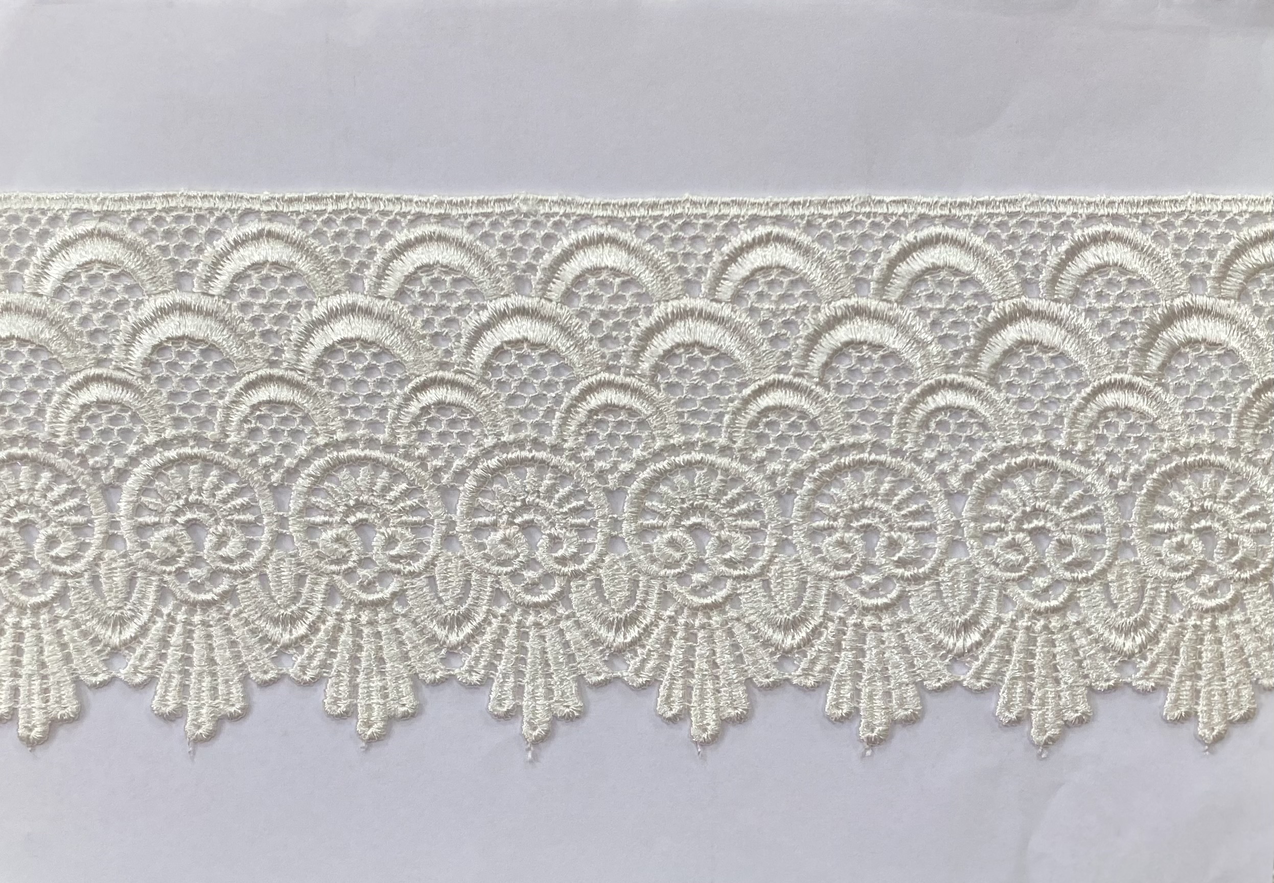 CHEM.LACE:15Y (13.7MTR)8.75CM) (MA1774) - Off White