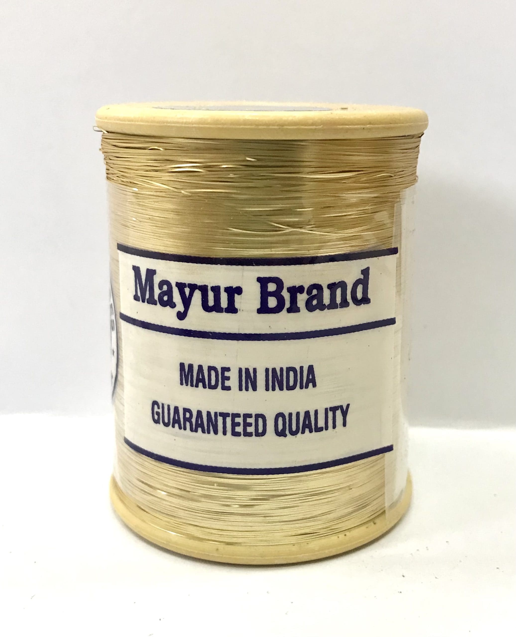 MET.YARN:10PC”MAYUR” (MAYU/YARN-MAT) - MAT GOLD