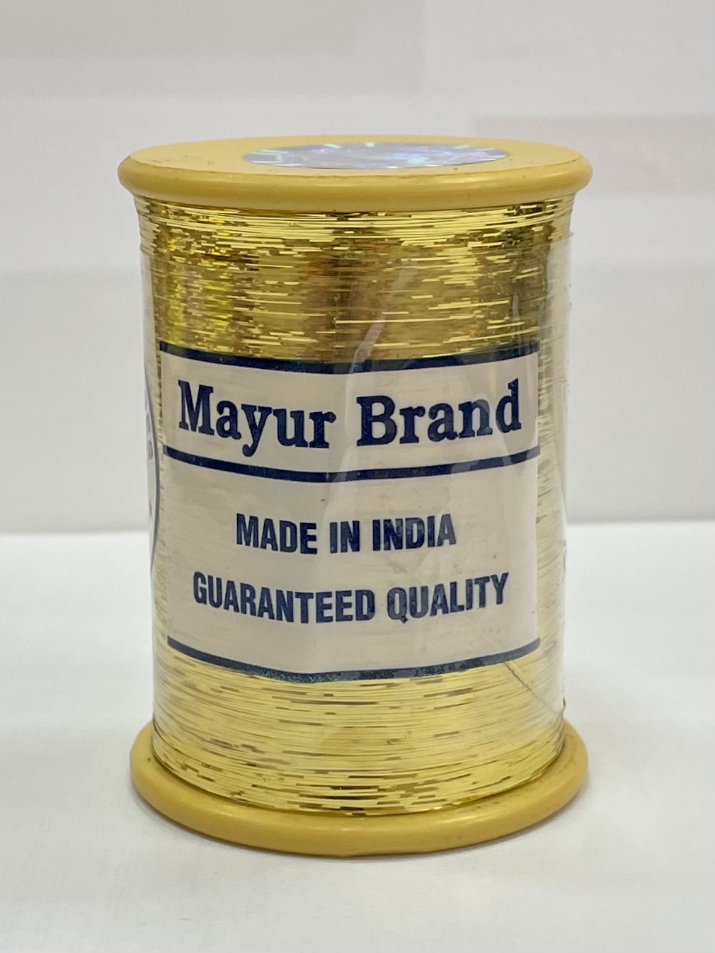 MET.YARN:10PC”MAYUR” (MAYU/YARN-JARI) - M.GOLD