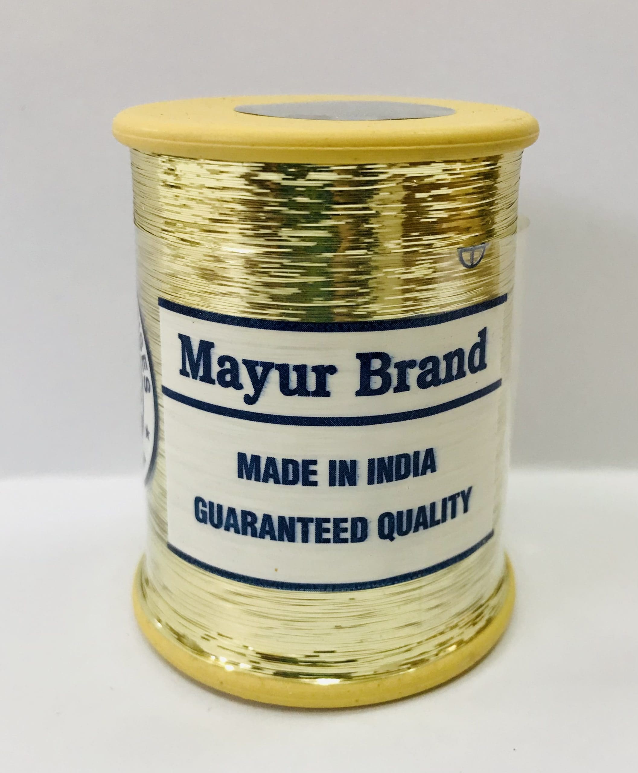 MET.YARN:10PC”MAYUR” (MAYU/YARN-JARI) - W.GOLD