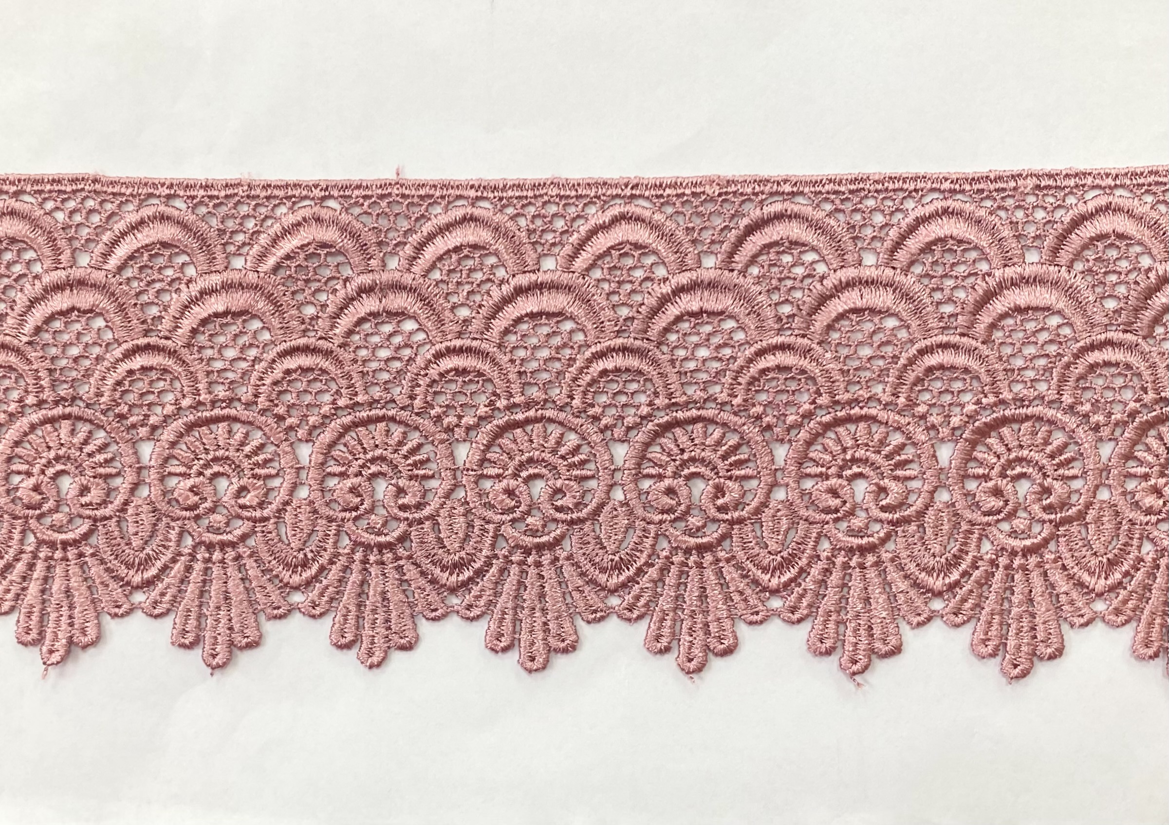 CHEM.LACE:15Y (13.7MTR)8.75CM) (MA1774) - F4 OLD ROSE