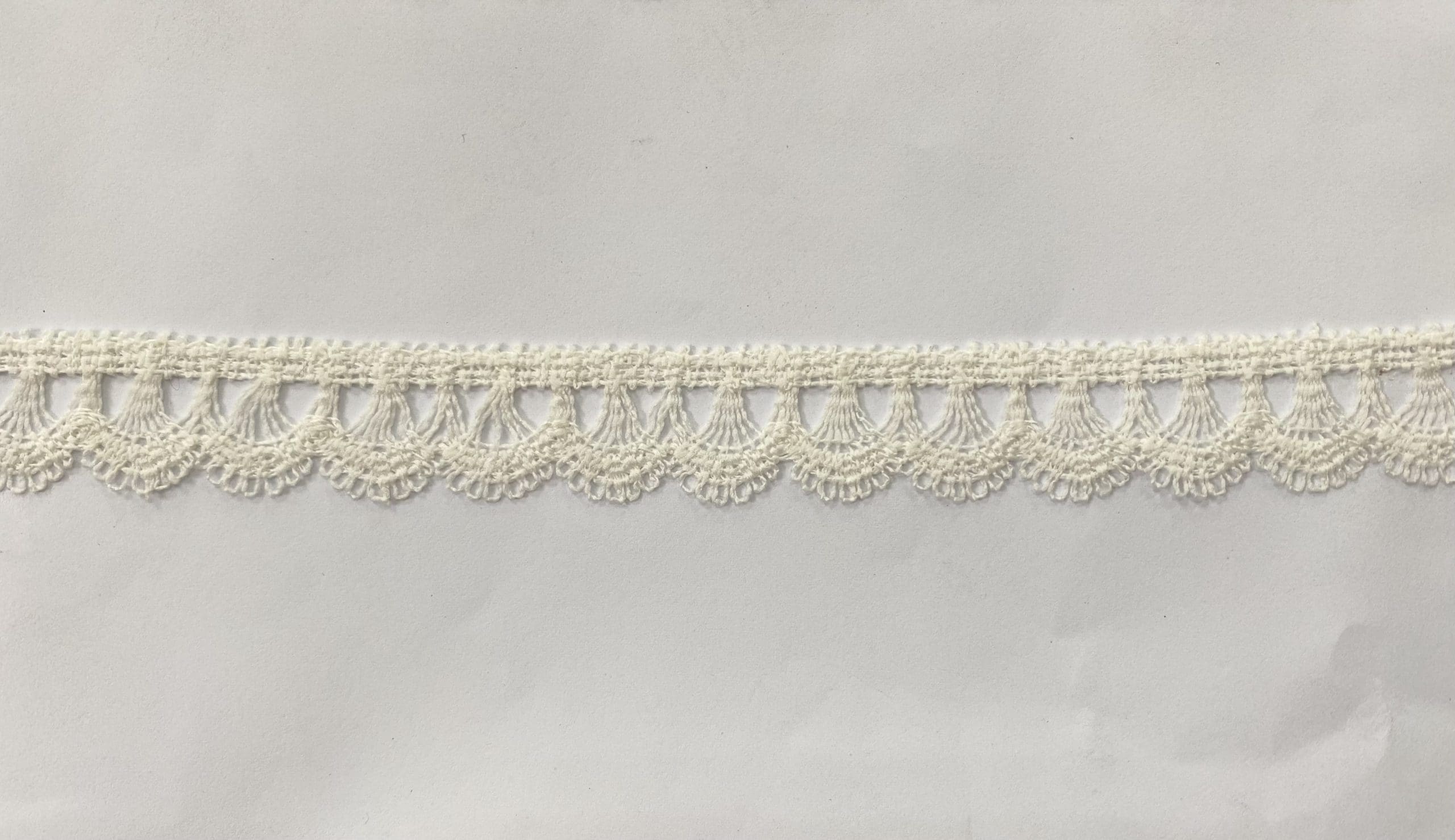 CHEM.CUT LACE W/TEX:15Y:2CM (TX63-1020) - Off White