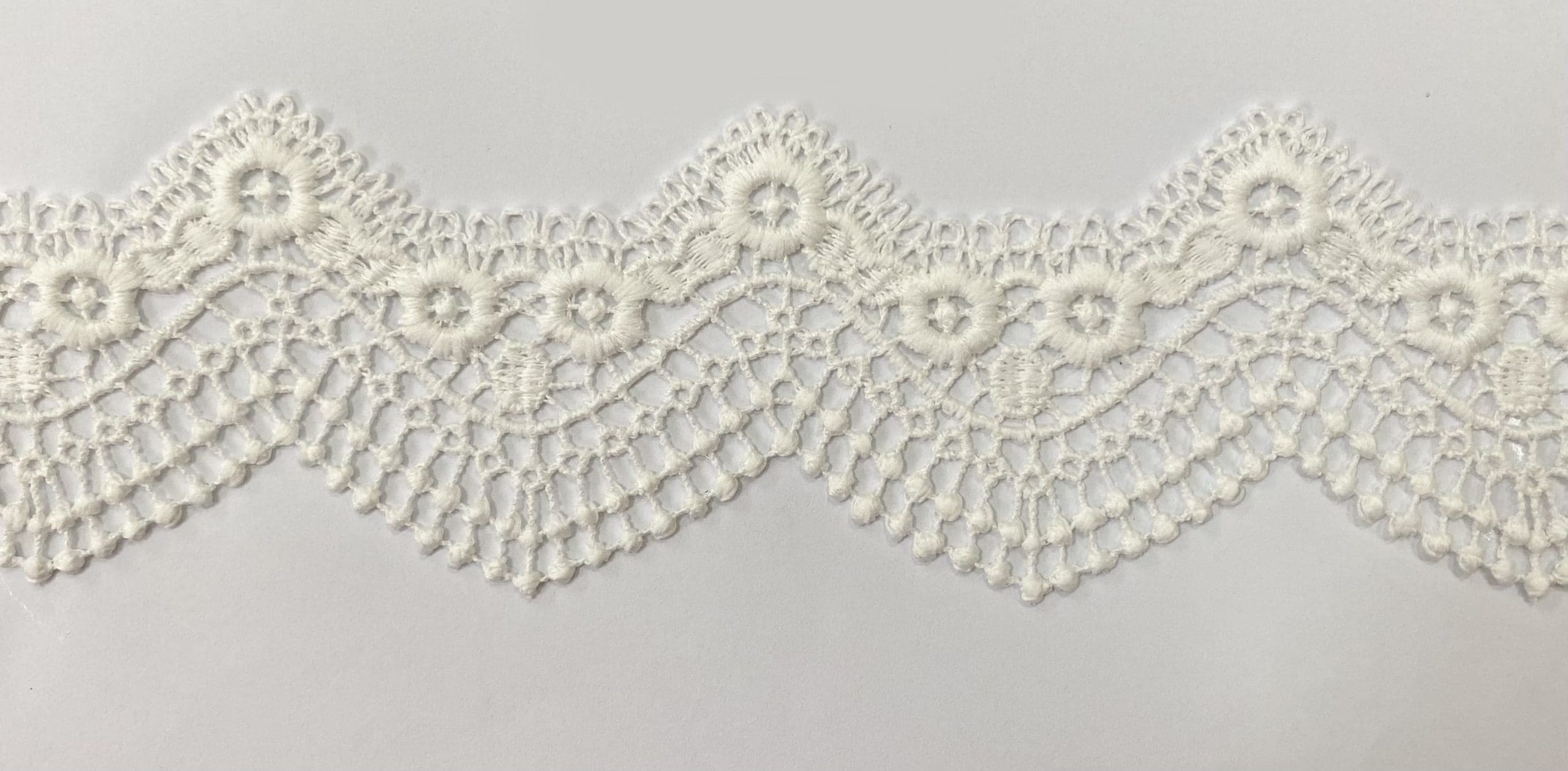 CH-CUT LACE W/TX:13.7MTx4.38CM (TX63-1081) - 4.38CM/NATURAL