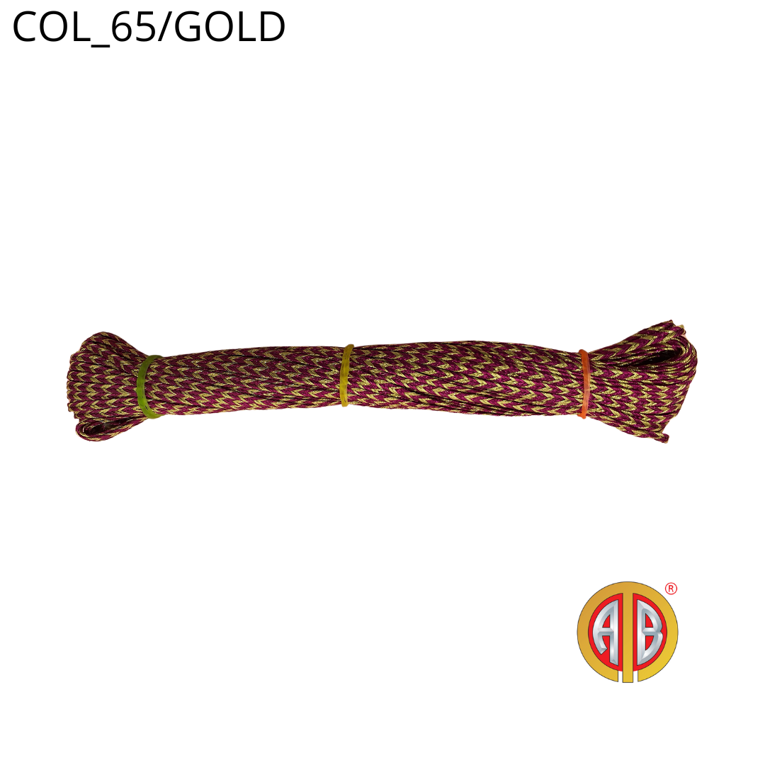 CORD LACE : 25MTR/PC (4336) - 65/GOLD