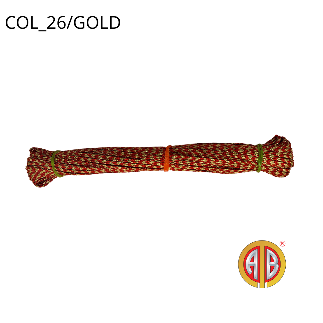CORD LACE : 25MTR/PC (4336) - 26/GOLD