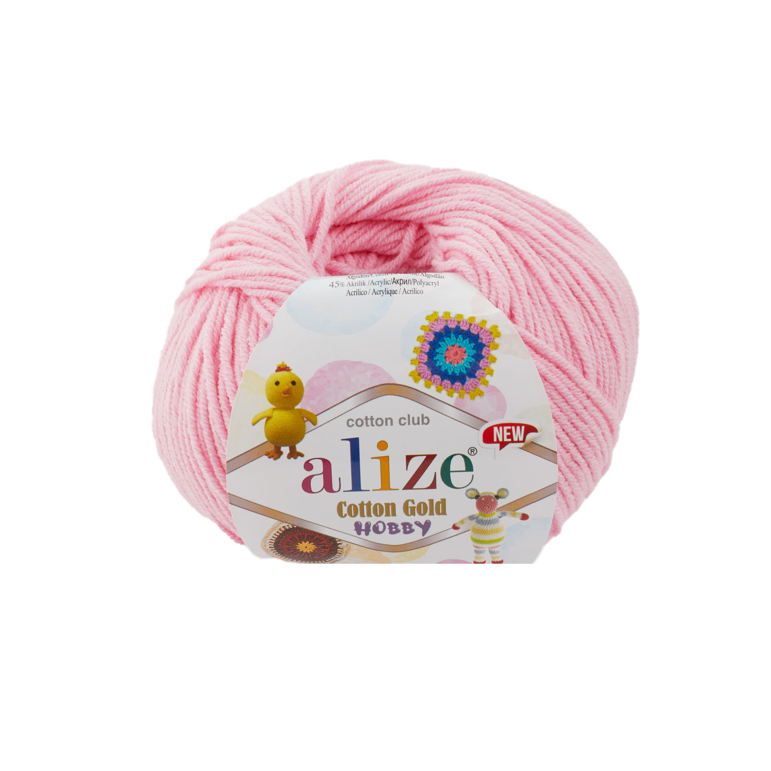 COT/ACY.YARN:50GRx10BL(500GRM) (ALIZE/COT-HOBBY-NEW) - 518