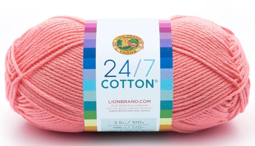 MERCERIZED YARN:100Gx3(300GR) (LION/24/7-COTTON) - Pink