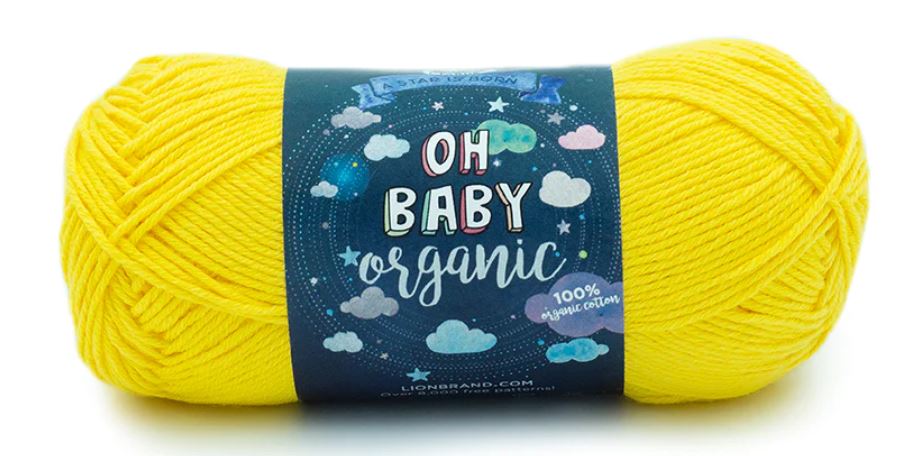 ORGANIC COT.YARN:50Gx3B(150GR) (LION/OH BABY) - 157F#YELLOW