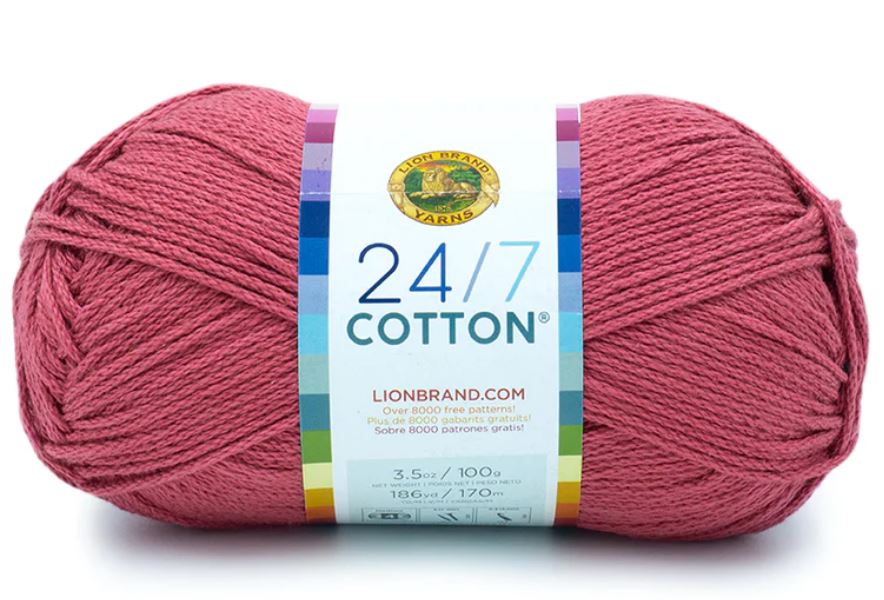 MERCERIZED YARN:100Gx3(300GR) (LION/24/7-COTTON) - TERRACOTTA