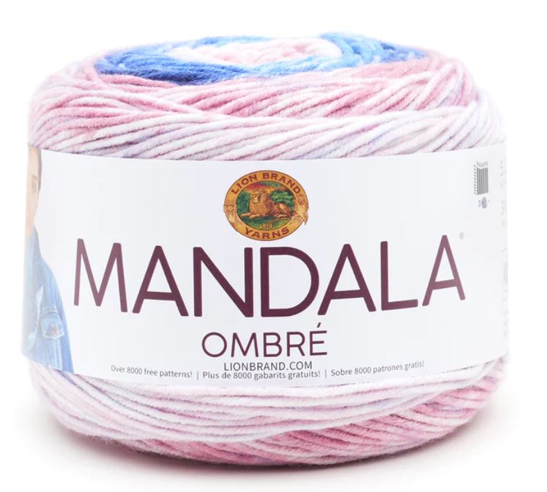 ACRYLIC YARN:150Gx3BL(450GR) (LION/MANDALA OM) - 208AL-PURE