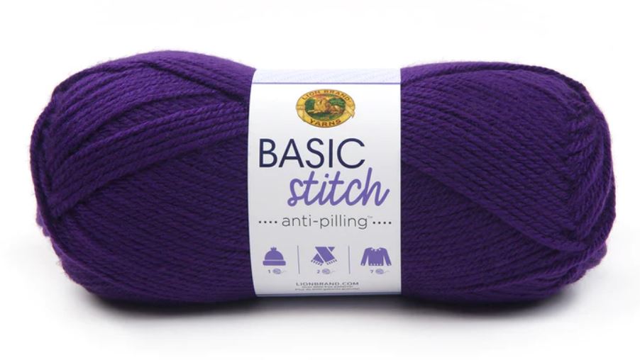 ACRY.YARN:100GRx3BL(300GR) (LION/BASIC STITCH AP) - Purple