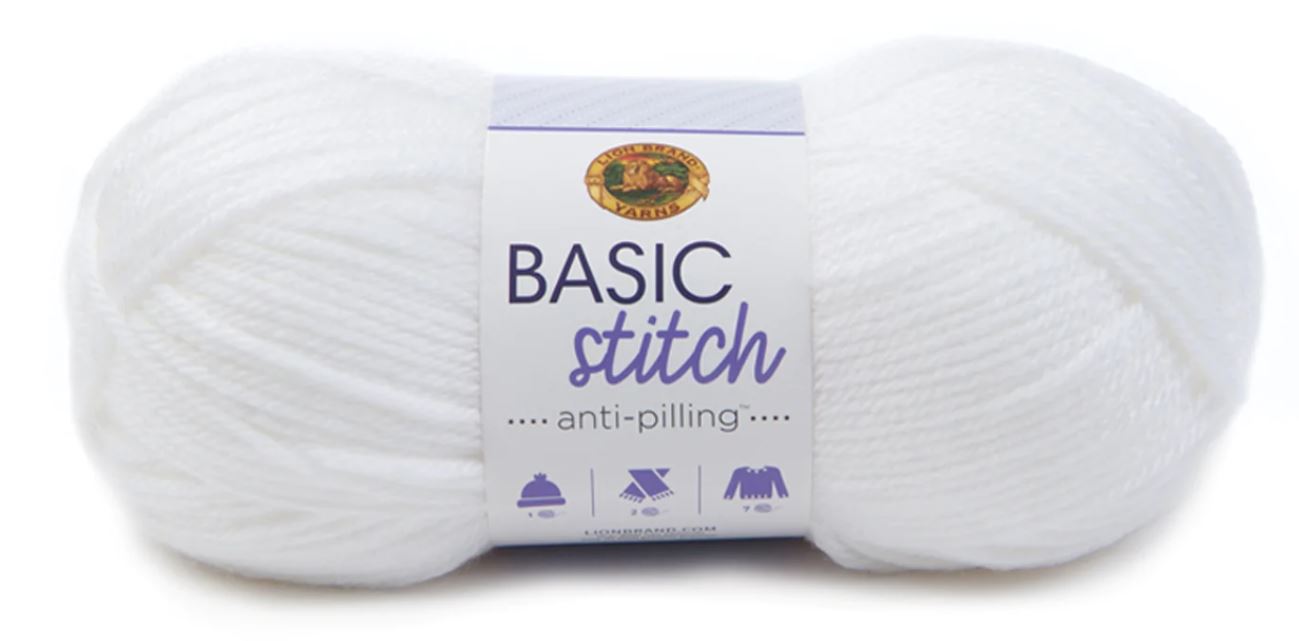 ACRY.YARN:100GRx3BL(300GR) (LION/BASIC STITCH AP) - White