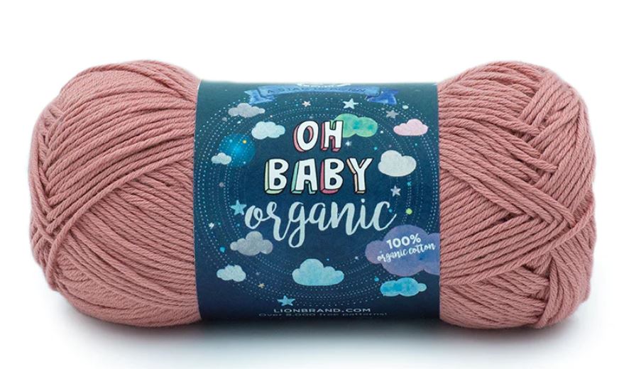 ORGANIC COT.YARN:50Gx3B(150GR) (LION/OH BABY) - 140B#ROSE