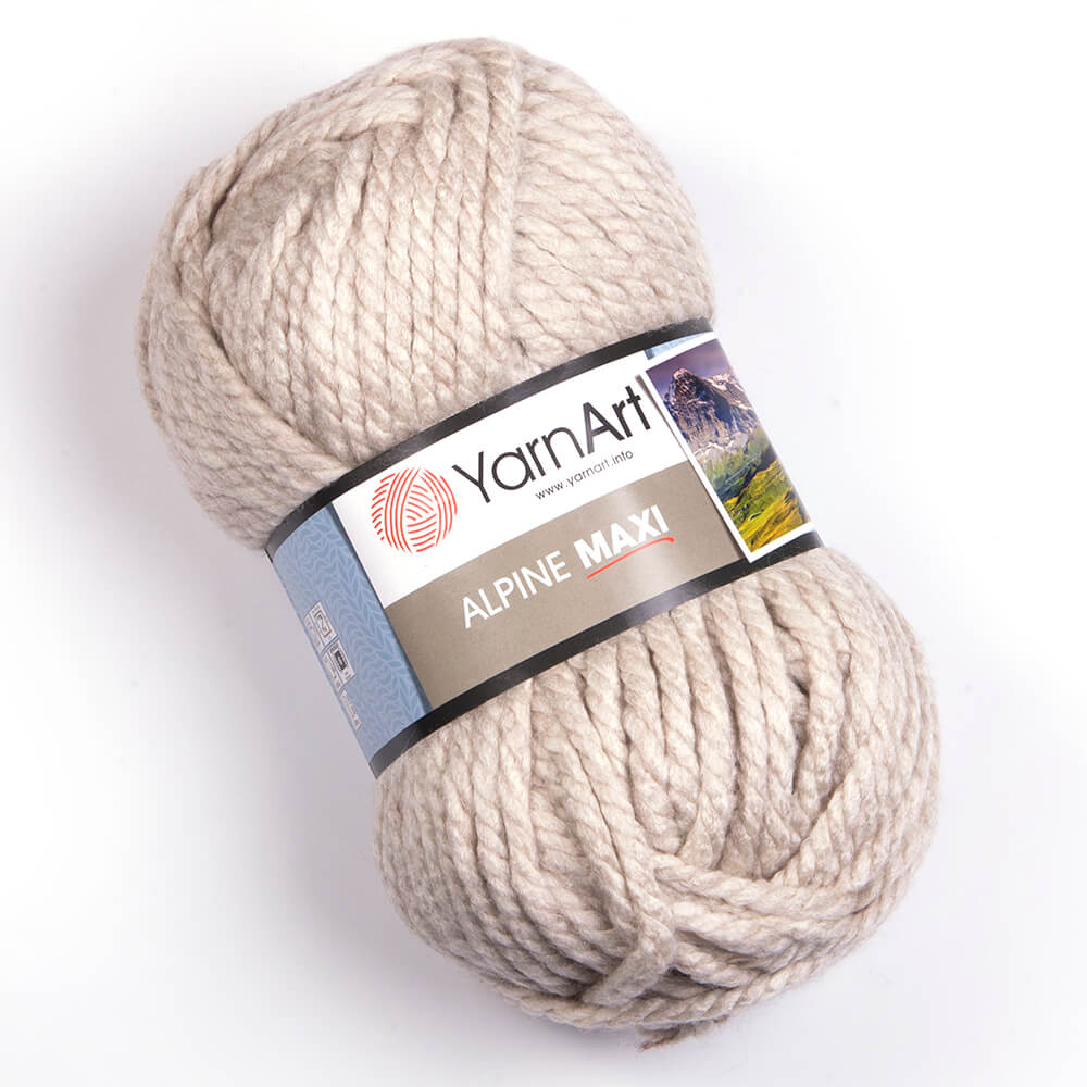 YARNART WOOL/ACRY.YARN:250Gx2B (500G) (Y-ART/ALPINE MAXI) - 665