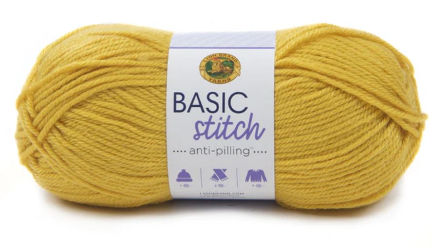 ACRY.YARN:100GRx3BL(300GR) (LION/BASIC STITCH AP) - MUSTARD