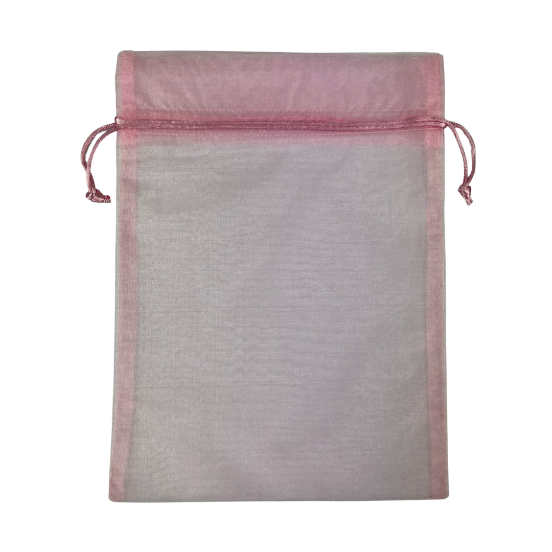 ORGANDY BAGS; 1DOZ/POLYBAG (3022) - 17-B.PINK