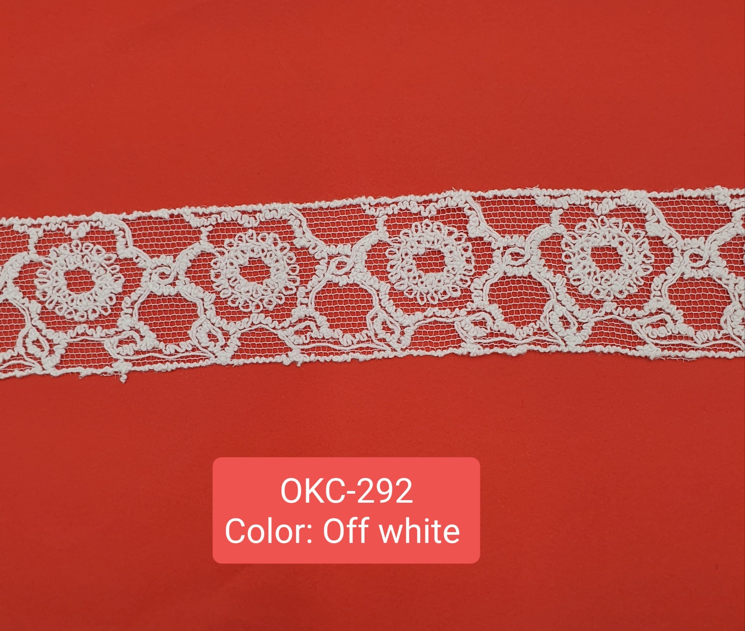 EMBROIDERY LACE (OKC-292) - Off White