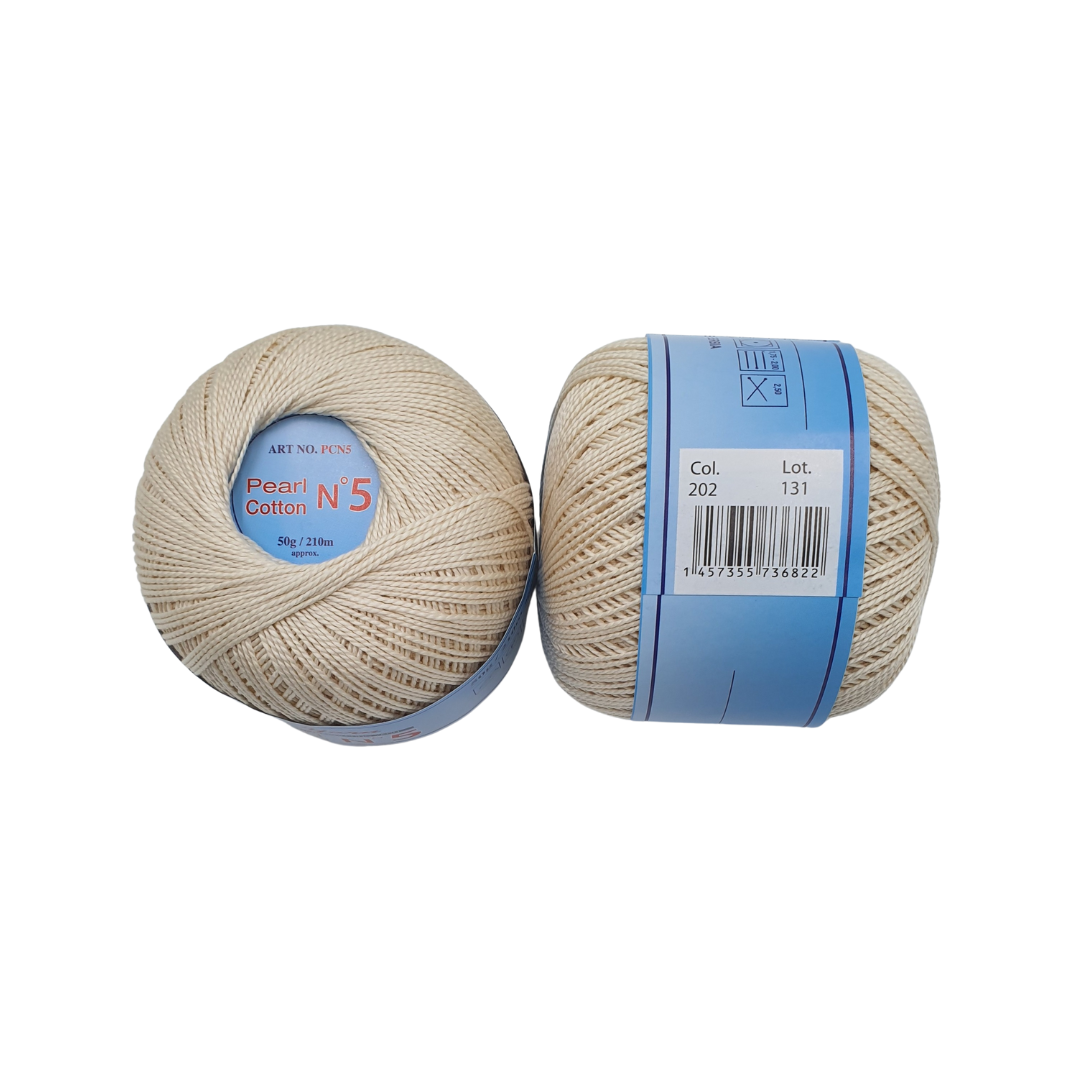 COT.KNIT YARN:50GRx4 (200GRM) (PEARL COTTON-5) - 202