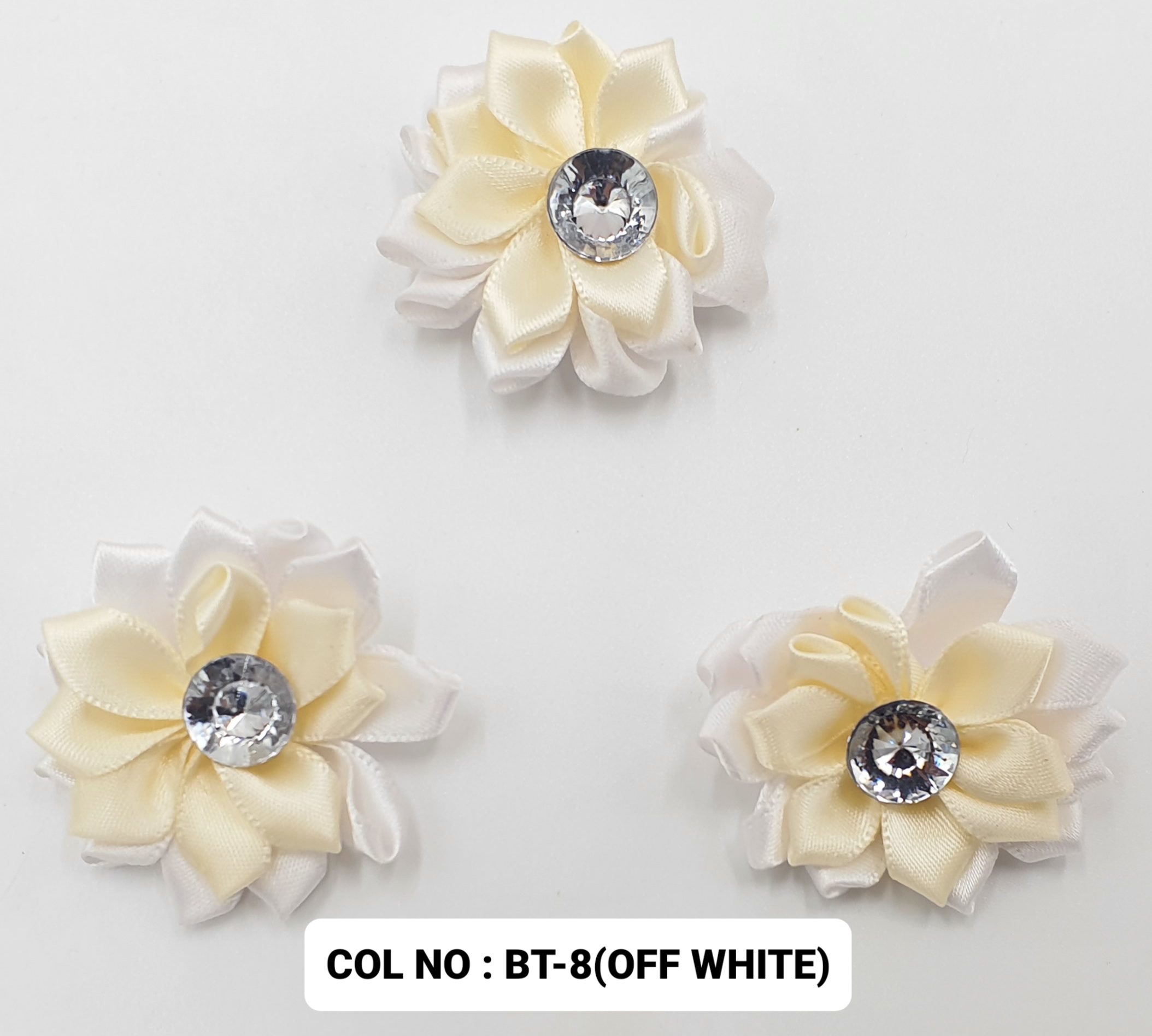 FLOWER MOTIF:20PC/PKT (SC-A331) - BT-8(OFF WHITE)