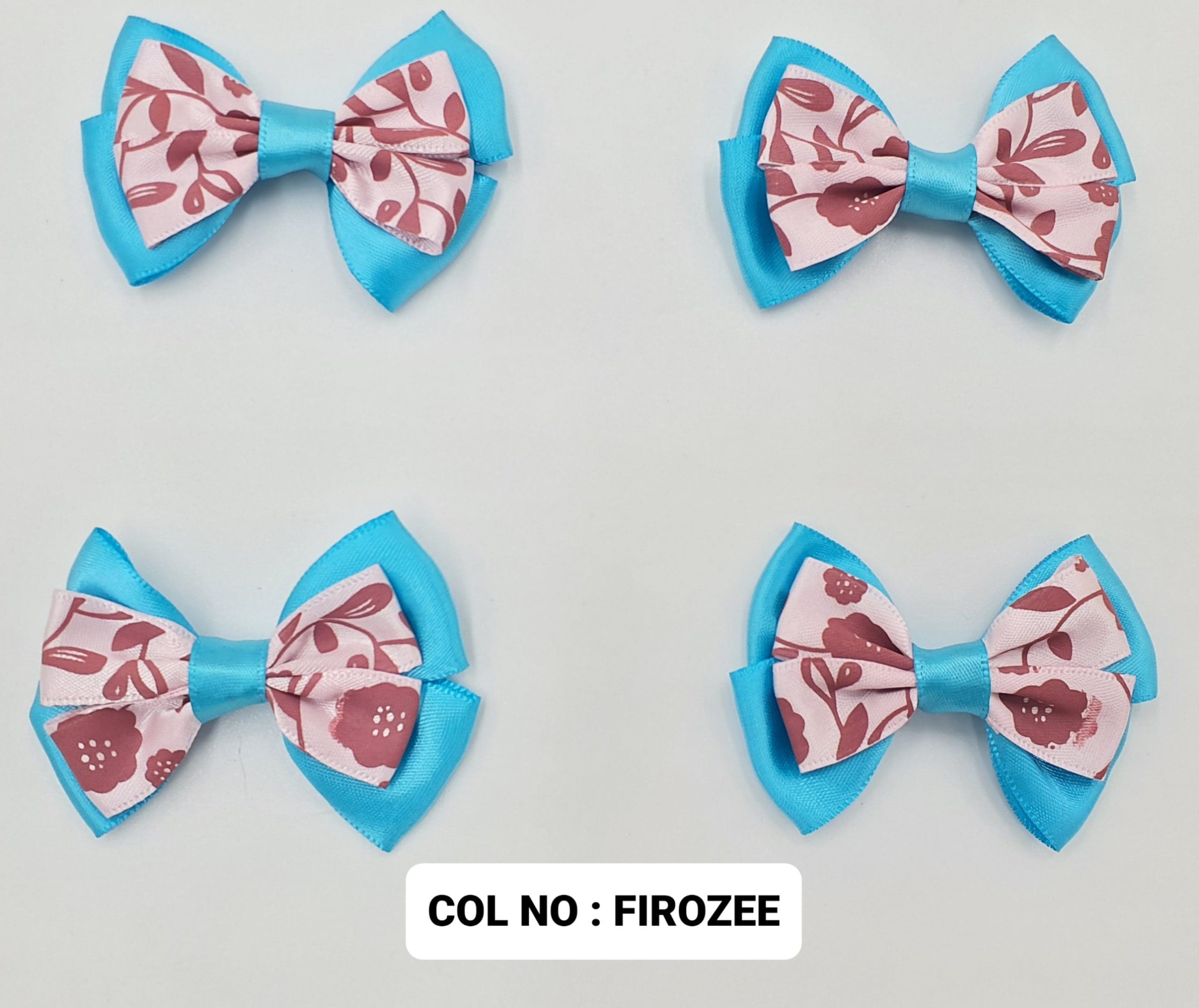 RIBBON FLOWER:20PC/PKT (1-507) - FIROZEE