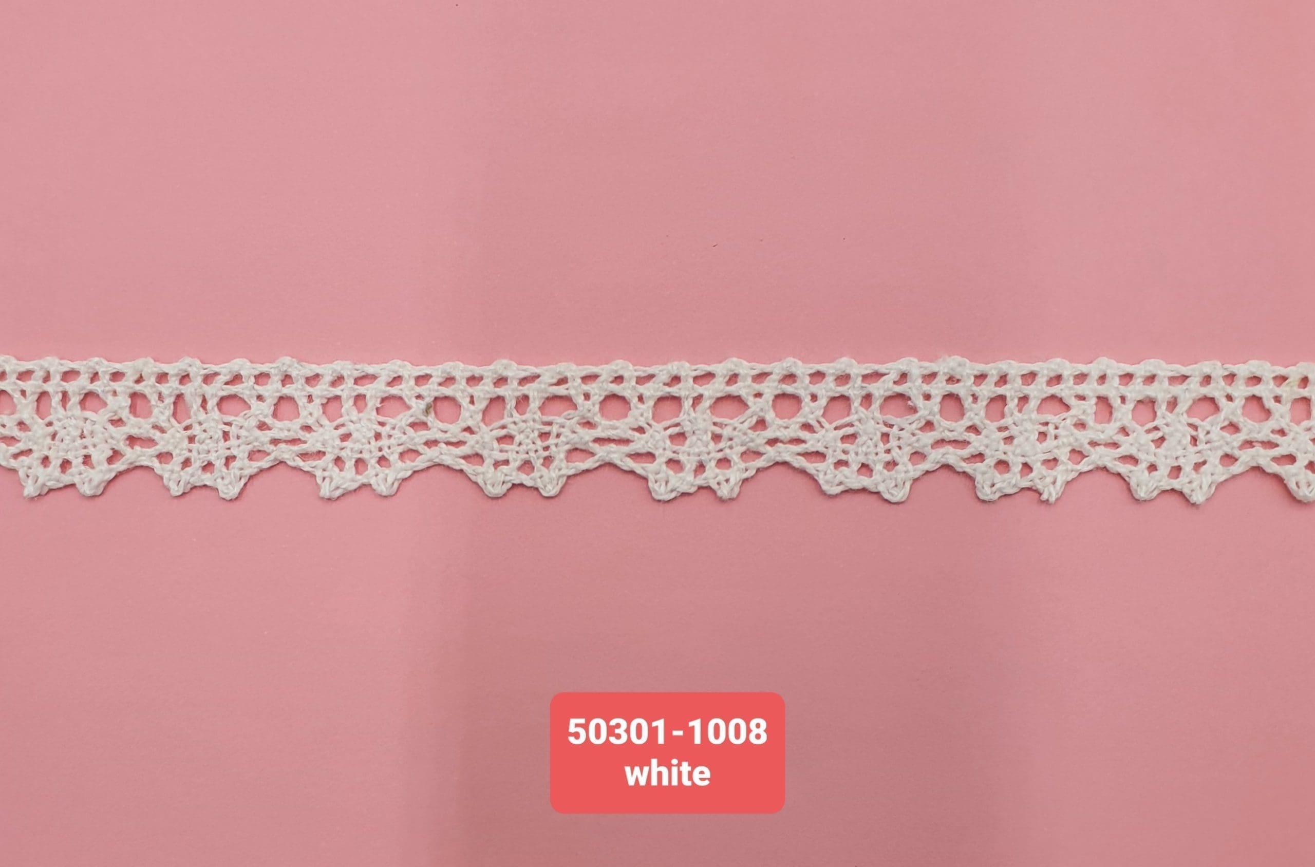 CROCHET LACE;15YDS (50301-1008) - White