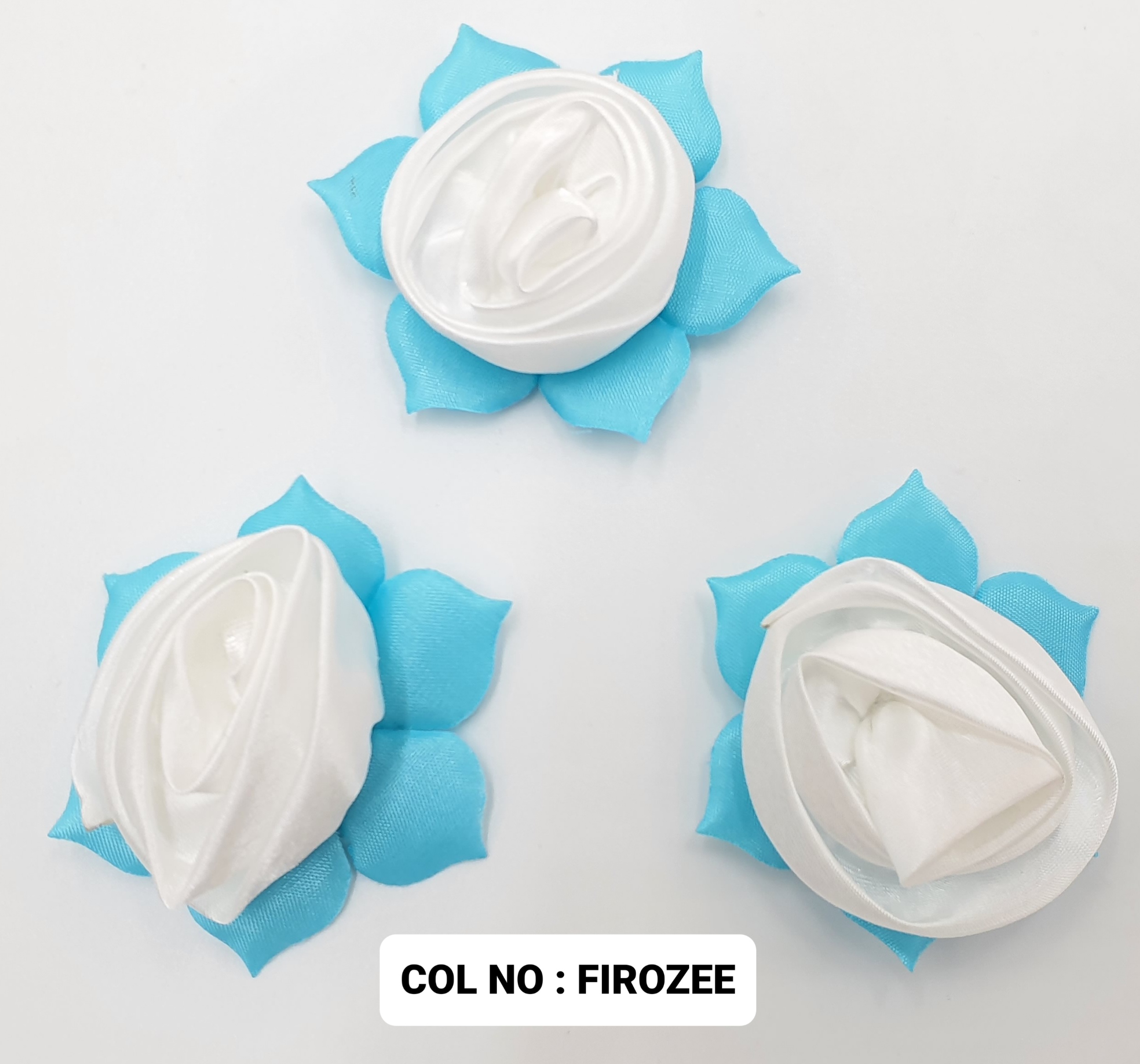 RIBBON FLOWER:20PC/PKT (1-320) - FIROZEE