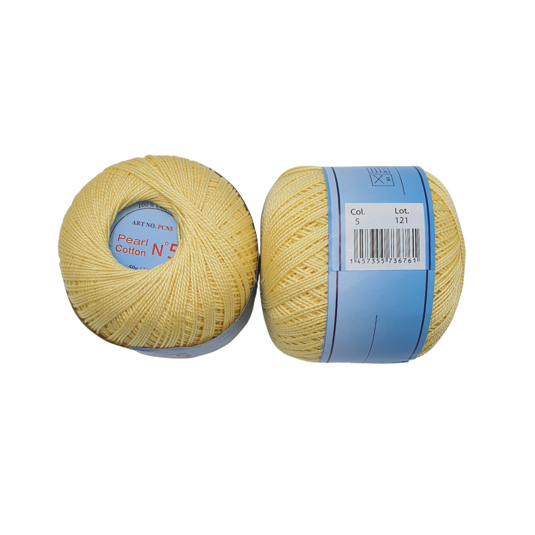 COT.KNIT YARN:50GRx4 (200GRM) (PEARL COTTON-5) - 5