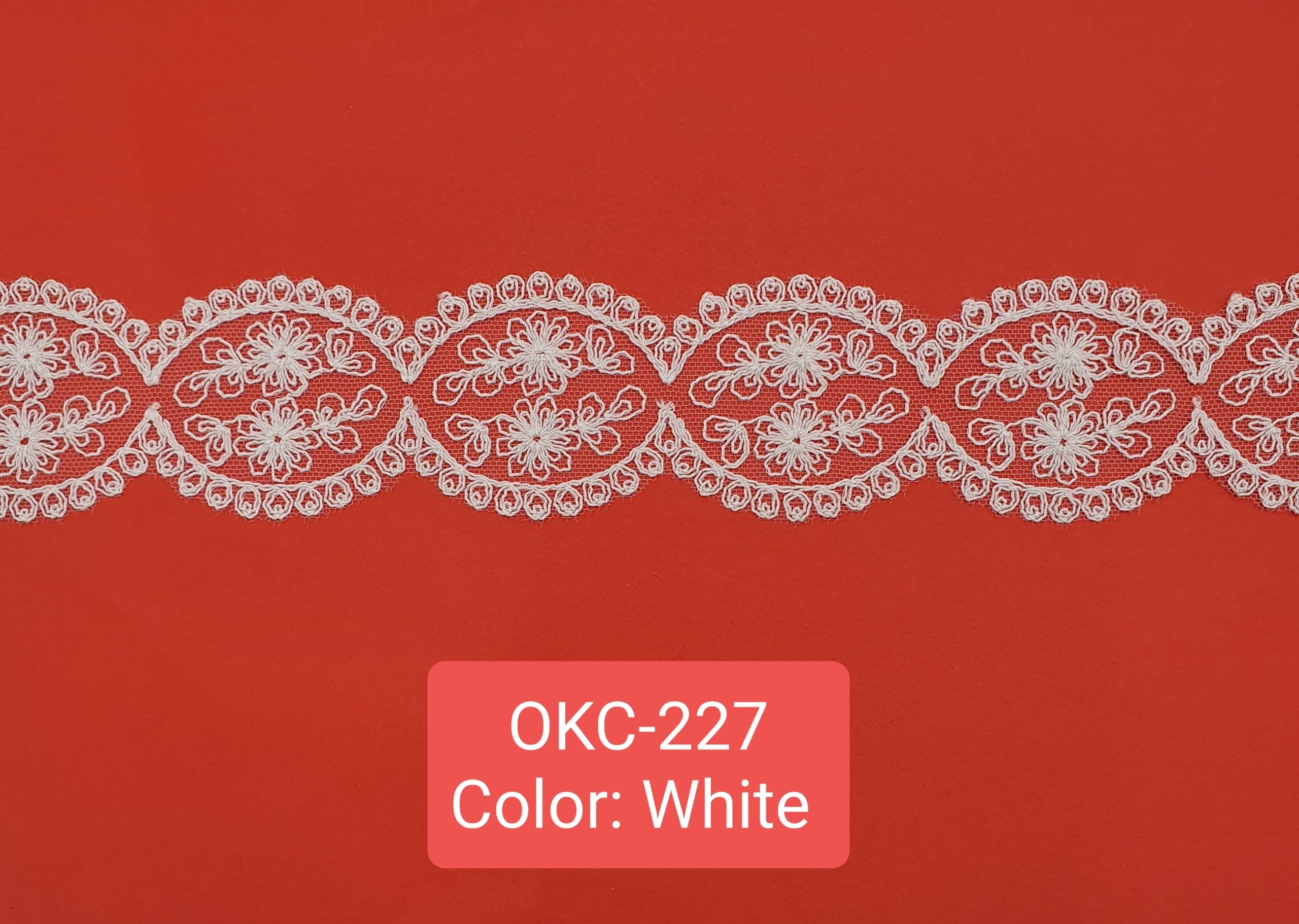 TULLE EMB.LACE (OKC-227) - White