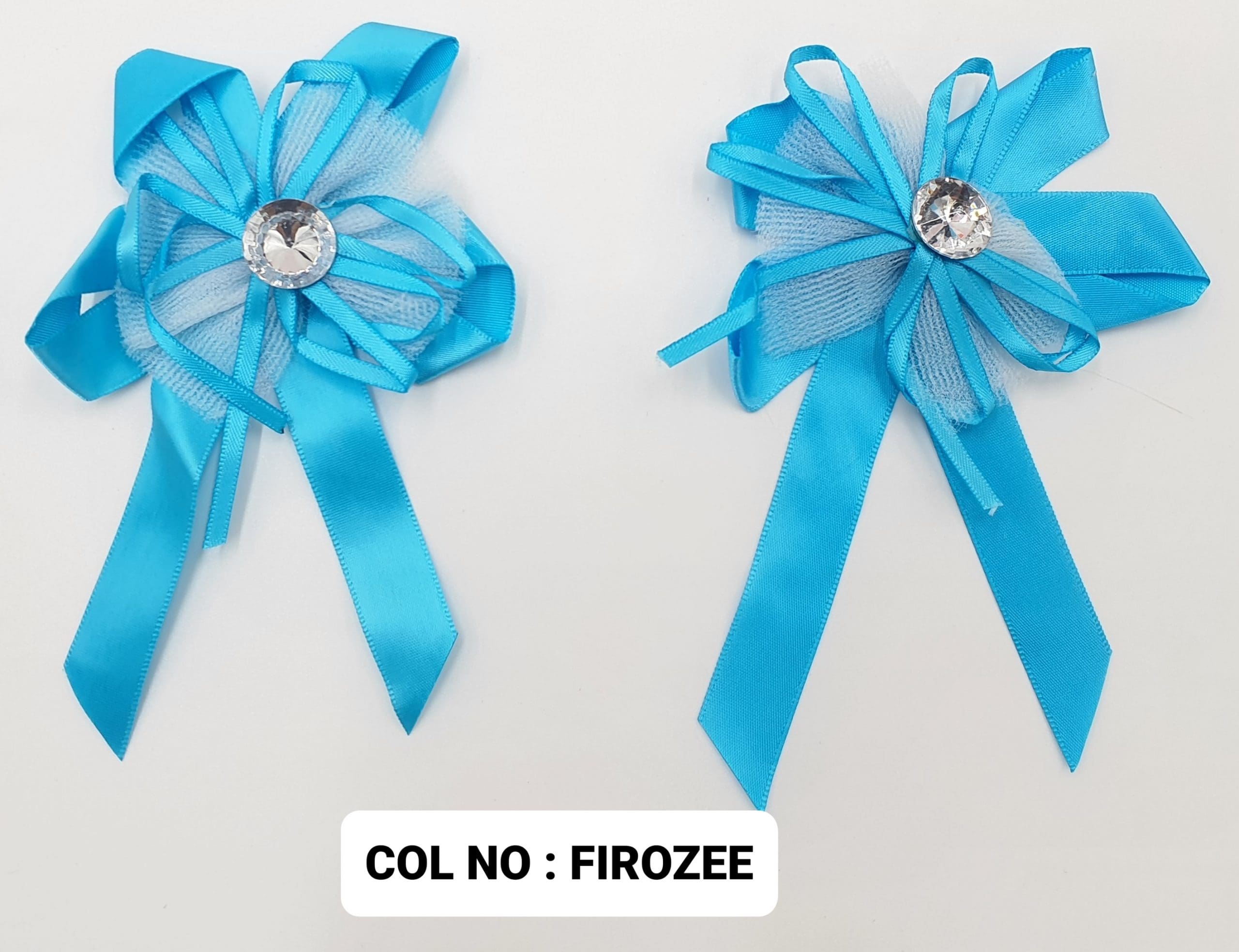 RIBBON FLOWER:20PC/PKT (130703) - FIROZEE