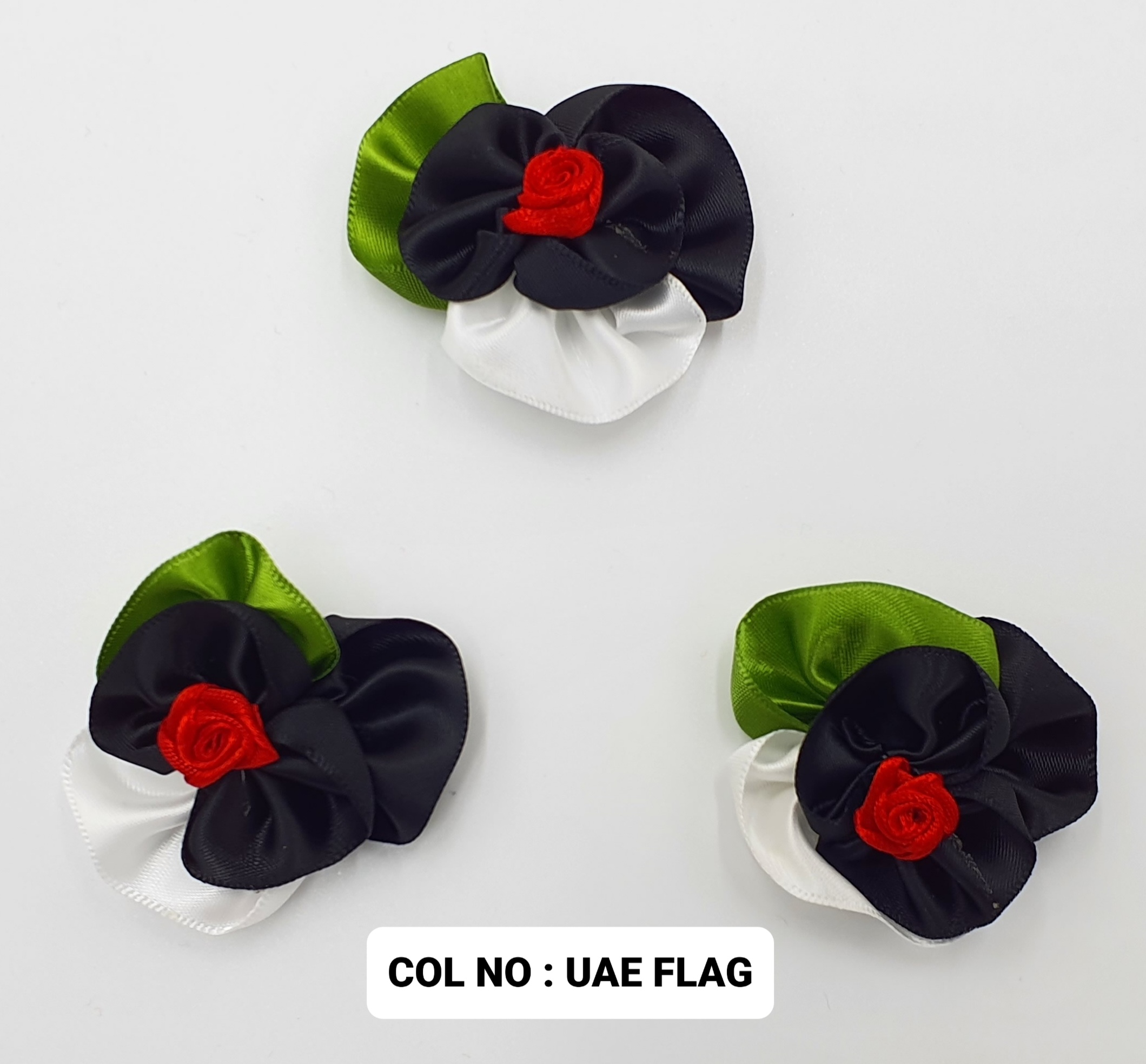 RIBBON FLOWER:20PC/PKT (N9626) - UAE FLAG