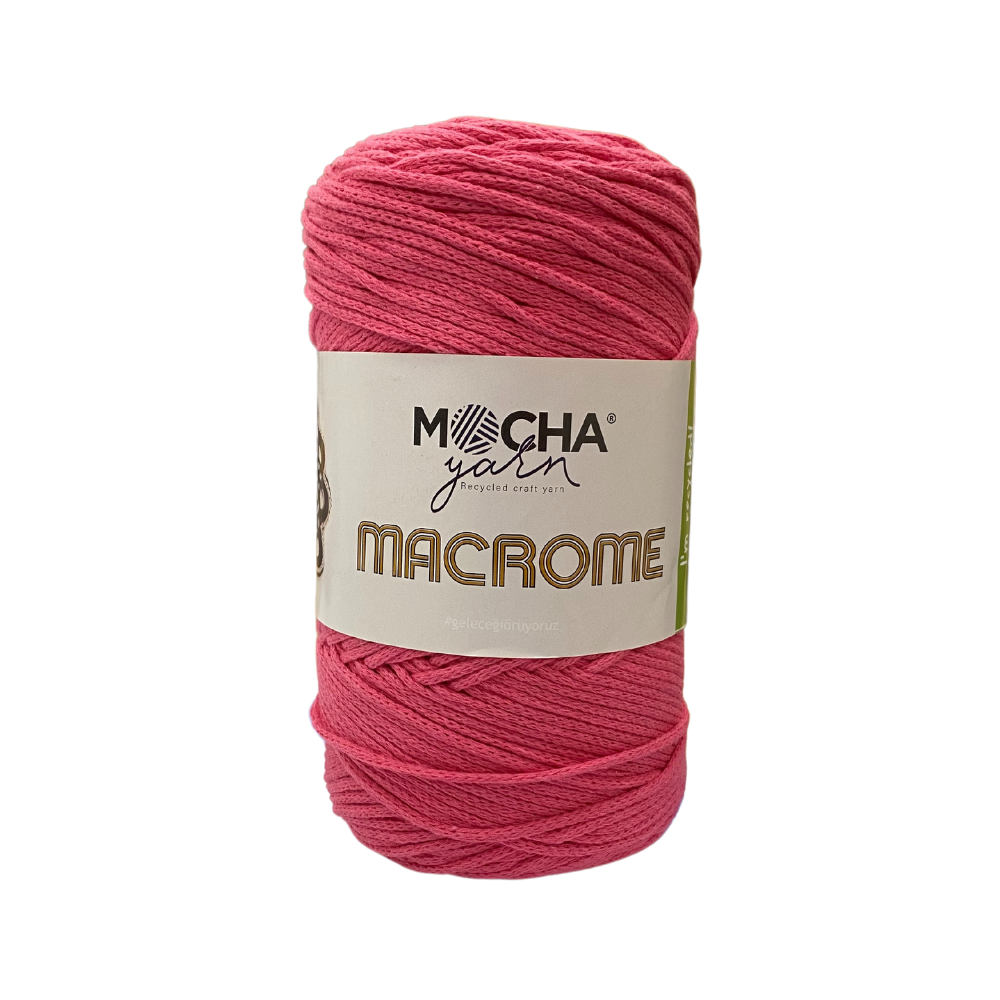 COT/POL YARN:250GR (180MTR) (MOCHA/MACROME) - MAC023(PINK)